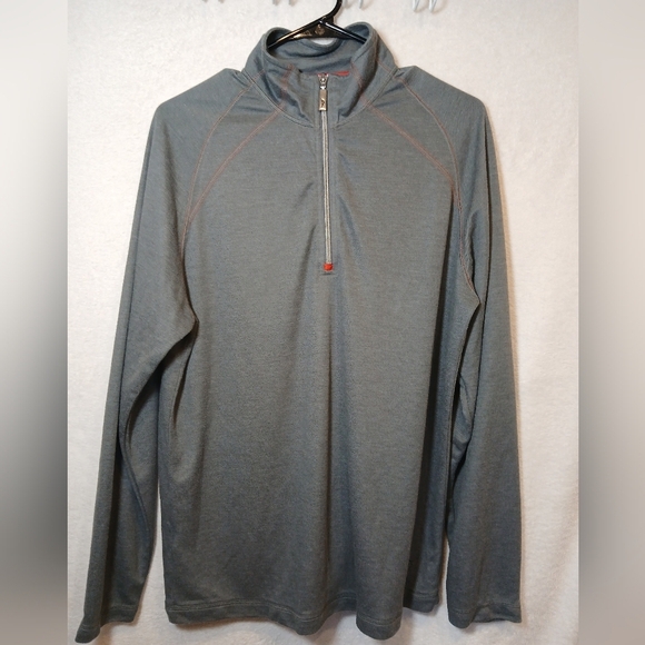 Tommy Bahama - Half Zip Gray Knit Sweater Pullover - Men's Size  Small - Picture 1 of 11